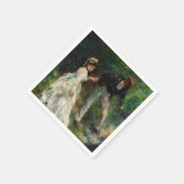 Serviette En Papier Pierre-Auguste Renoir - La Promenade (Coin)