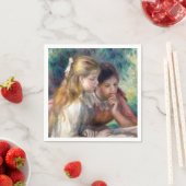 Serviette En Papier Pierre-Auguste Renoir - Lecture (En situation)
