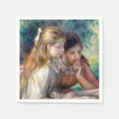 Serviette En Papier Pierre-Auguste Renoir - Lecture (Devant)