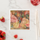 Serviette En Papier Pierre-Auguste Renoir - Rose (En situation)