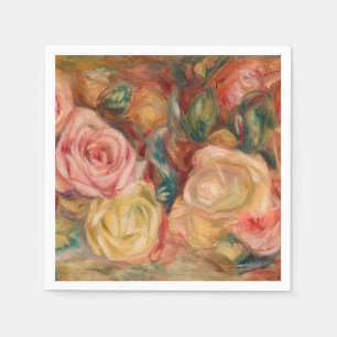 Serviette En Papier Pierre-Auguste Renoir - Roses