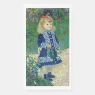 Serviette En Papier Pierre-Auguste Renoir - Une fille avec un arrosoir