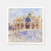 Serviette En Papier Pierre-Auguste Renoir - Venise, Piazza San Marco (Devant)