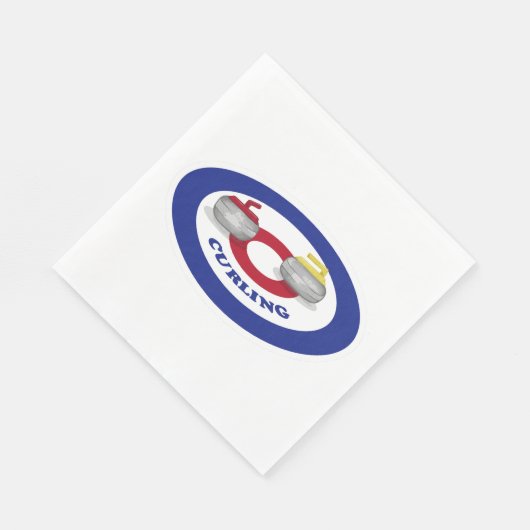 Serviette En Papier Pierre de curling (Coin)