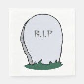 Serviette En Papier Pierre de gravure RIP (Devant)