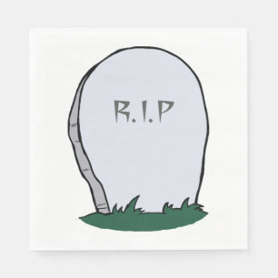 Serviette En Papier Pierre de gravure RIP