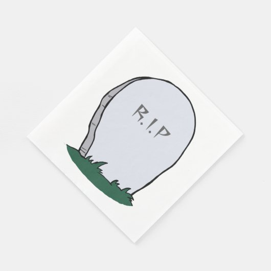 Serviette En Papier Pierre de gravure RIP (Coin)