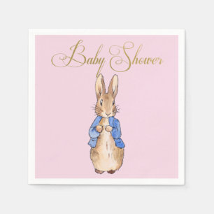 Serviette En Papier Pierre le Baby shower lapin