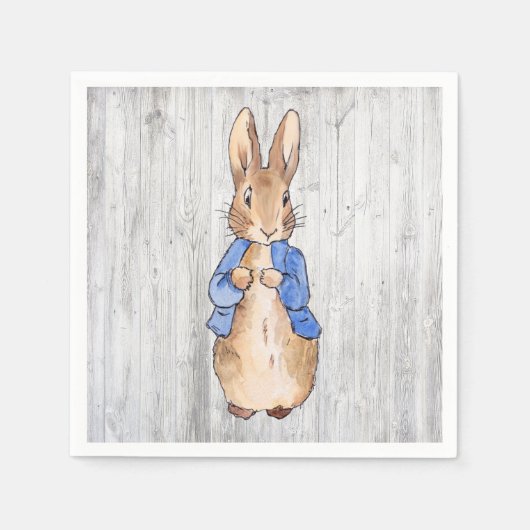 Serviette En Papier Pierre le lapin (Devant)