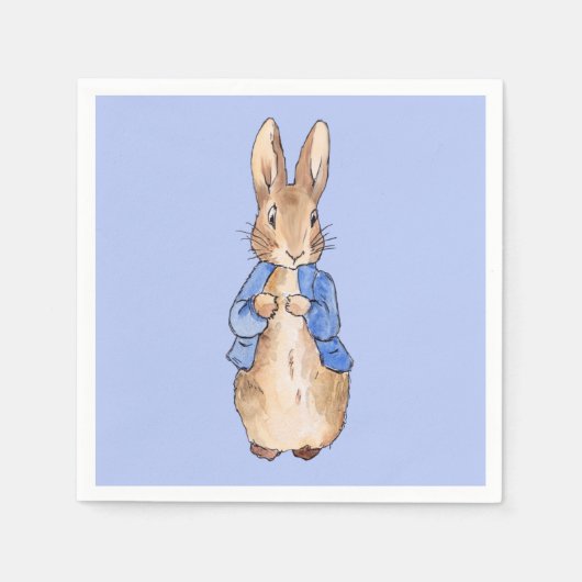 Serviette En Papier Pierre le lapin Napkin (Devant)