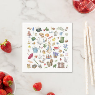 Serviette En Papier Pierre le lapin Papier Napkin