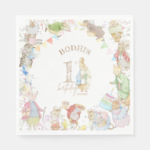 Serviette En Papier Pierre le lapin Premier anniversaire
