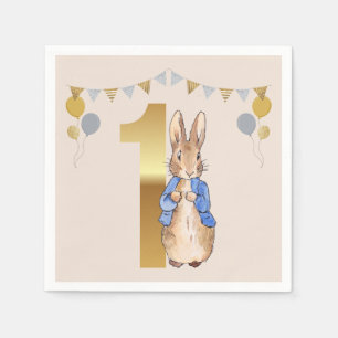 Serviette En Papier Pierre le lapin Premier anniversaire