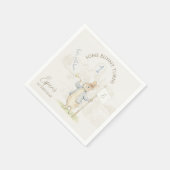 Serviette En Papier Pierre le lapin Quelques lapins 1er anniversaire (Coin)