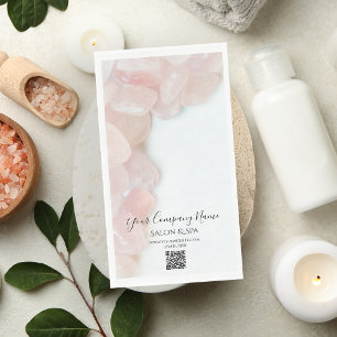 Serviette En Papier Pierres rose Quartz Salon Spa