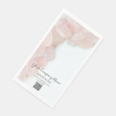 Serviette En Papier Pierres rose Quartz Salon Spa (Coin)
