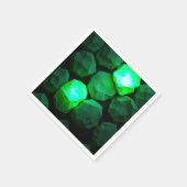Serviette En Papier Pierres Vert Emeraude (Coin)