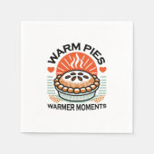 Serviette En Papier Pies chaudes Moments plus chauds - Conception d'au (Devant)