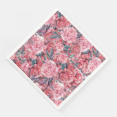 Serviette En Papier Pies roses (Coin)