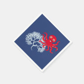 Serviette En Papier Pieuvre drôle (Coin)