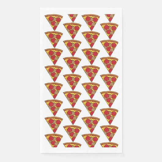 Serviette En Papier piezas de pizza idividuales en patrón (Devant)