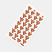 Serviette En Papier piezas de pizza idividuales en patrón (Coin)