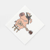 Serviette En Papier Pig Playing (Coin)
