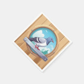 Serviette En Papier Pigeon (Coin)