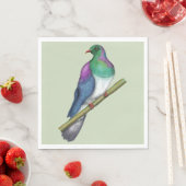 Serviette En Papier Pigeon de Kereru Wood (En situation)