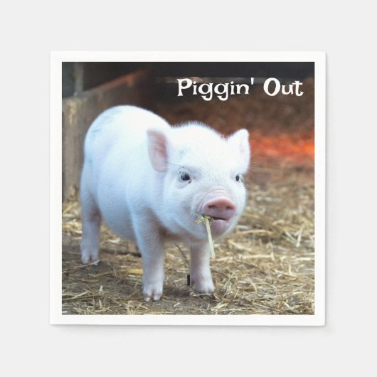 Serviette En Papier Piggin' Out Farm Life (Devant)