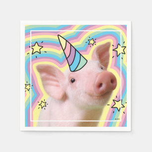 Serviette En Papier Piglet magique Unicorn