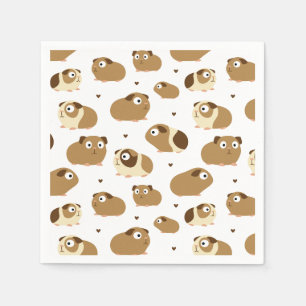 Serviette En Papier Pigs de Guinée mignonnes