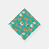 Serviette En Papier Pigs de Guinée mignonnes (Coin)