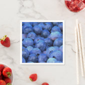 Serviette En Papier pile de bleuets (En situation)