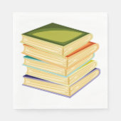 Serviette En Papier Pile de livres Lover Art et lecture (Devant)