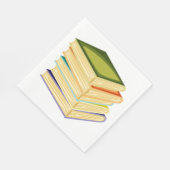 Serviette En Papier Pile de livres Lover Art et lecture (Coin)