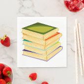 Serviette En Papier Pile de livres Lover Art et lecture