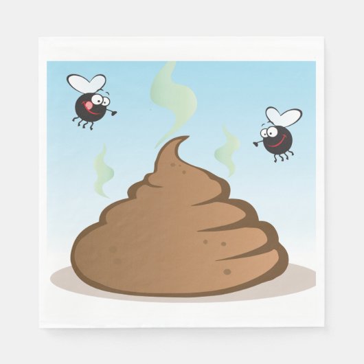 Serviette En Papier Pile Puant De Poop (Devant)