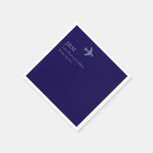 Serviette En Papier Pilote aérien Aero bleu foncé (Coin)