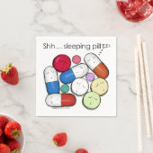 Serviette En Papier Pilules de sommeil-médicaments (En situation)