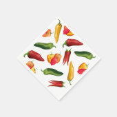 Serviette En Papier Piments colorés (Coin)