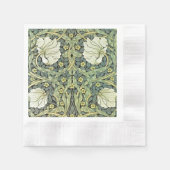Serviette En Papier Pimpernel White Poppies William Morris (Devant)