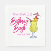 Serviette En Papier Piña Colada Puerto Rican Pineapple Cocktail Party (Devant)