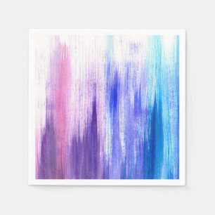 Serviette En Papier Pinceau rose violet Peinture Trucs Aquarelle Peint