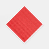 Serviette En Papier Pinceau rouge trié (Coin)
