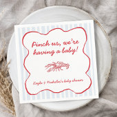 Serviette En Papier Pinch Us Crawfish Boil Baby shower Sud