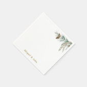 Serviette En Papier Pine Cone Foliage Vacances Personnalisées Cocktail (Coin)