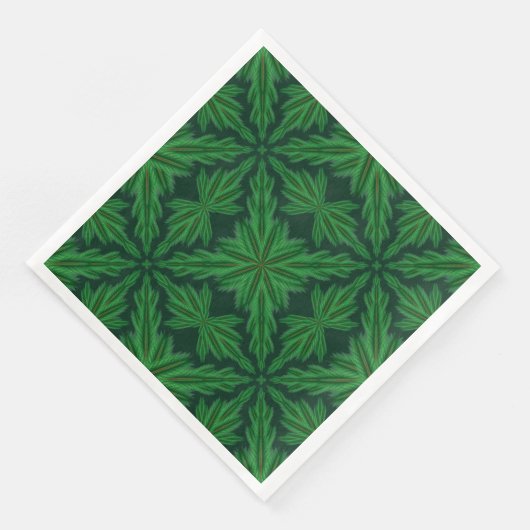 Serviette En Papier Pine Mandala Forest Paper Napkins (Coin)