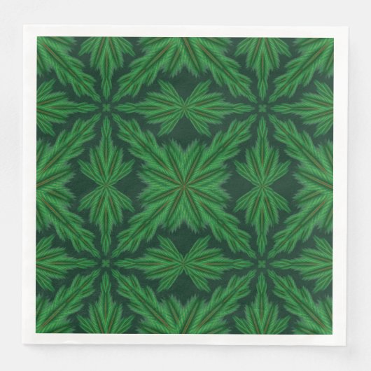 Serviette En Papier Pine Mandala Forest Paper Napkins (Devant)