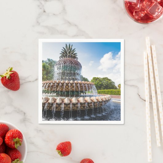 Serviette En Papier Pineapple Fountain à Charleston (En situation)